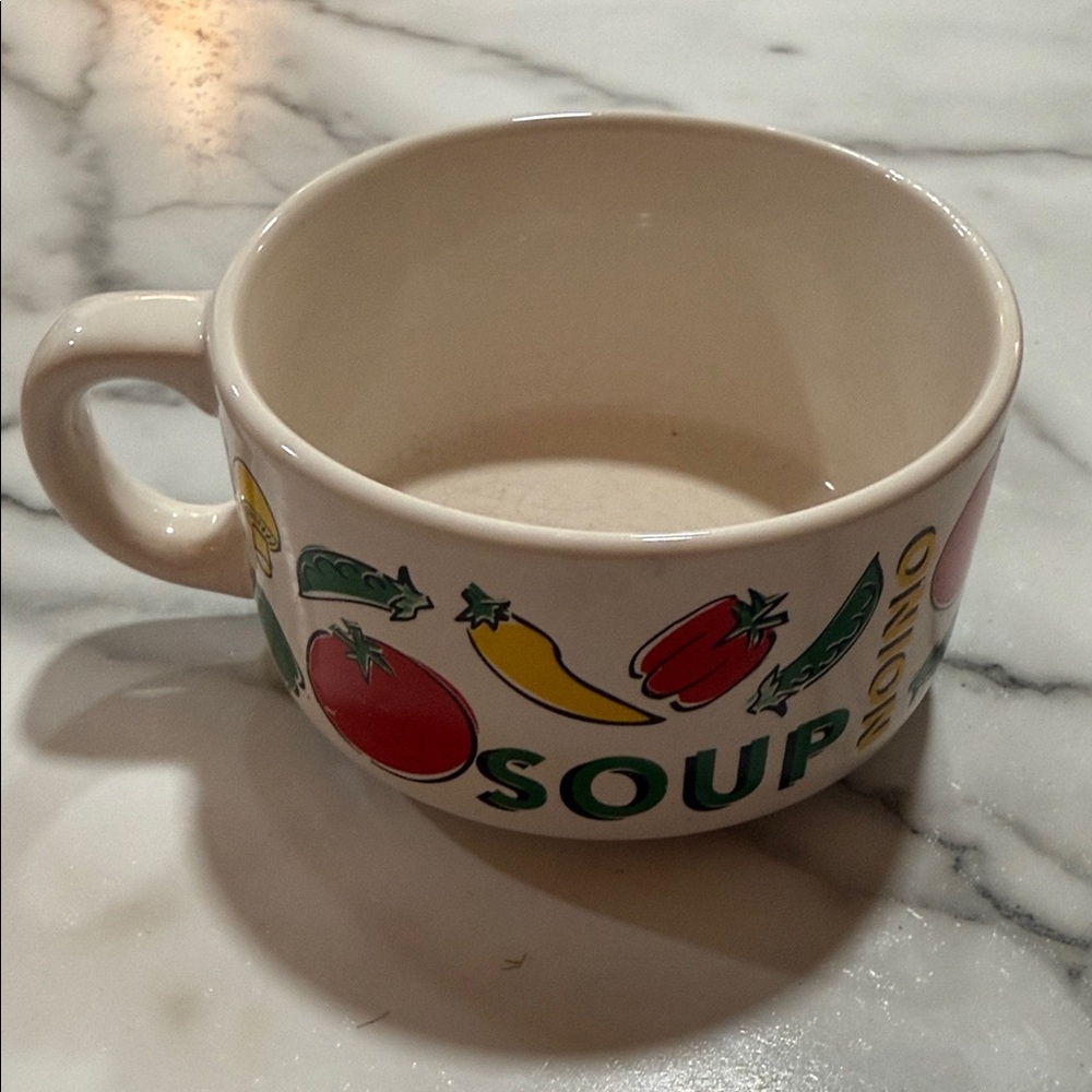 Colorful Vegetable Soup Mug